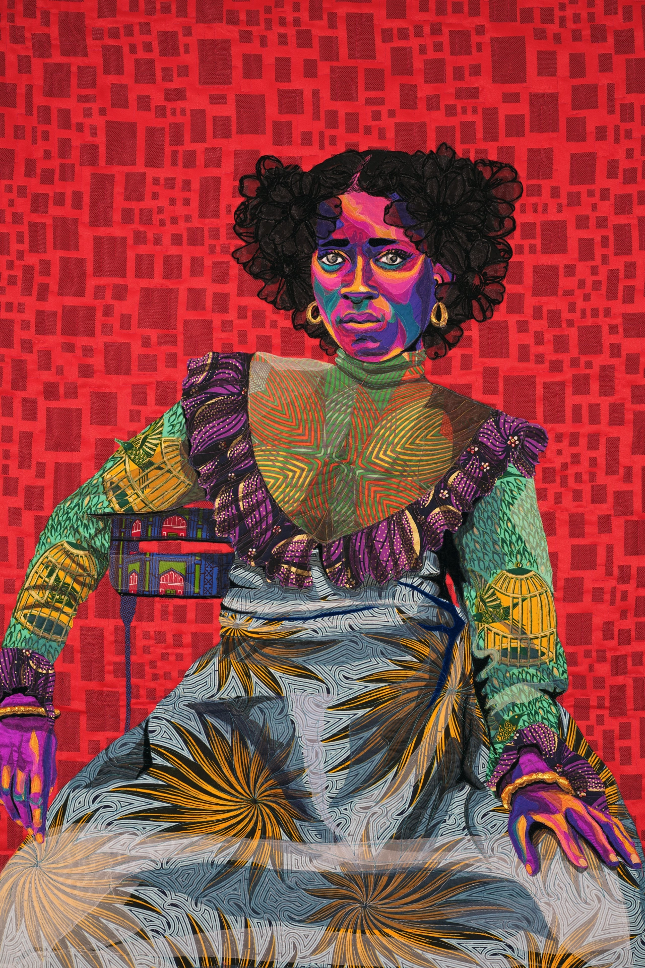 Bisa Butler, Asantewa,  2020 (detail)