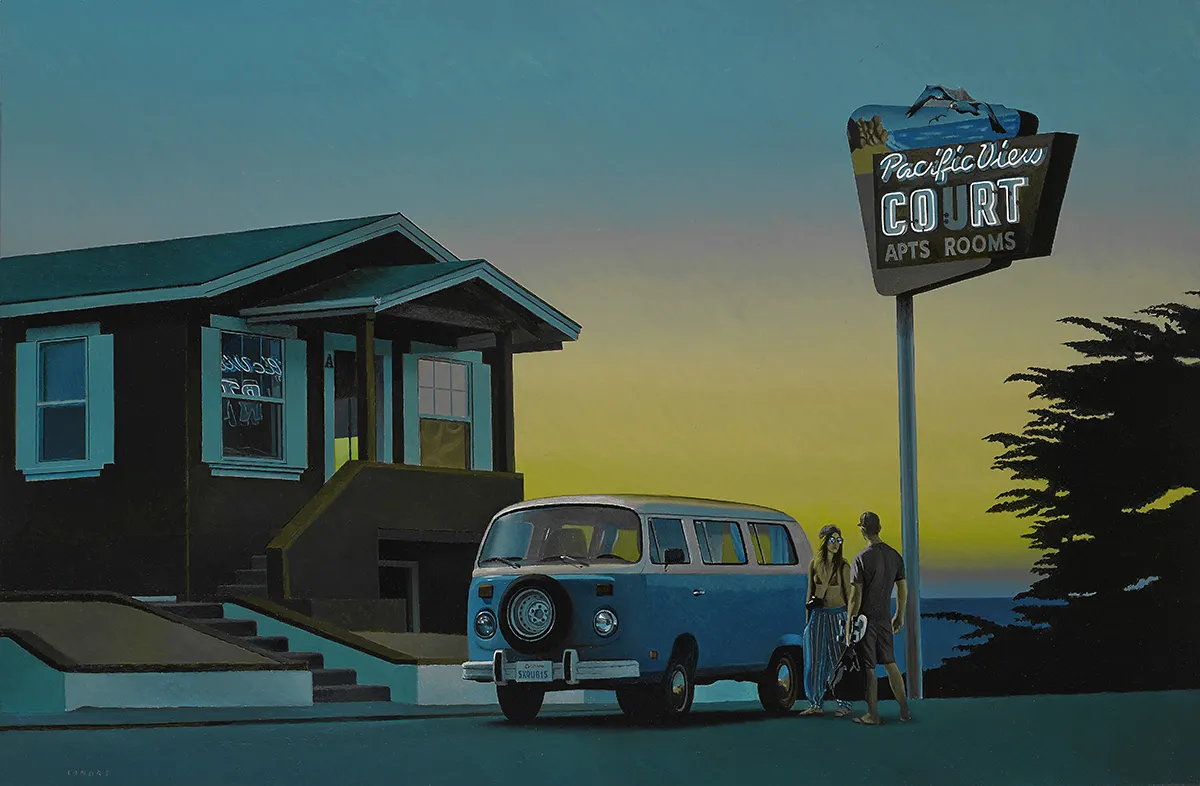 Joan Longas, Evening expectations, Mixed Media, 60x92cm, 2016