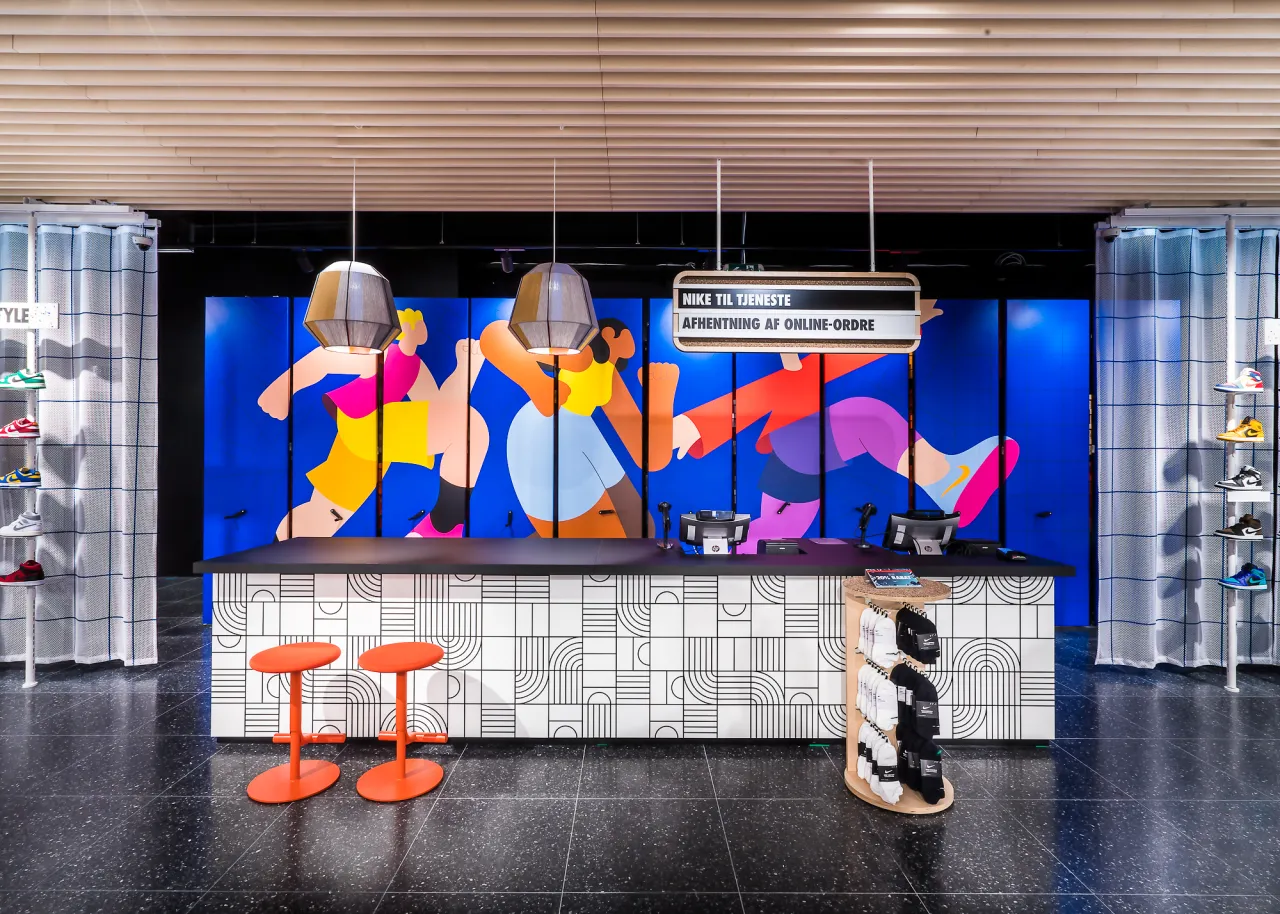 Artwork for Nike in Copenhagen.