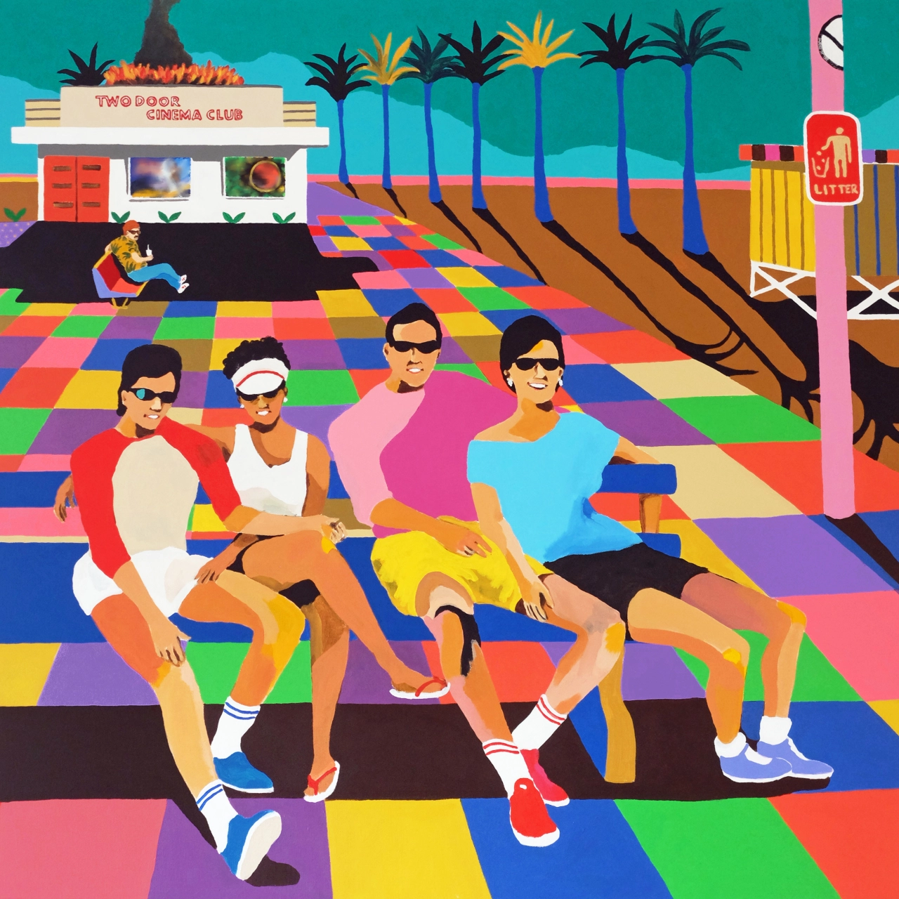 Artwork by Alan Fears for Keep On Smiling by Two Door Cinema Club