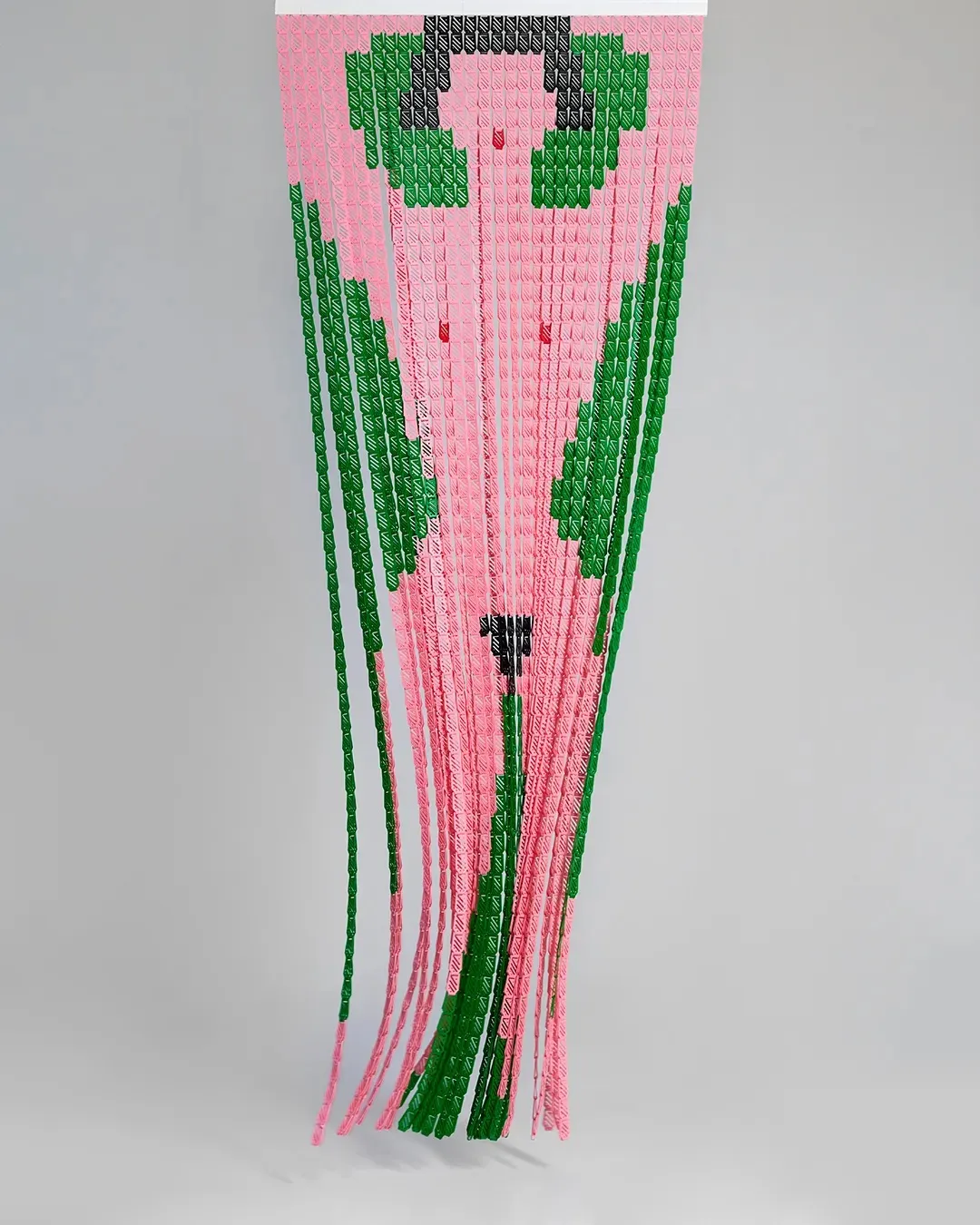 Clorinda (Dressed/Undressed), 2024 Plastic curtain, 84 × 221 cm