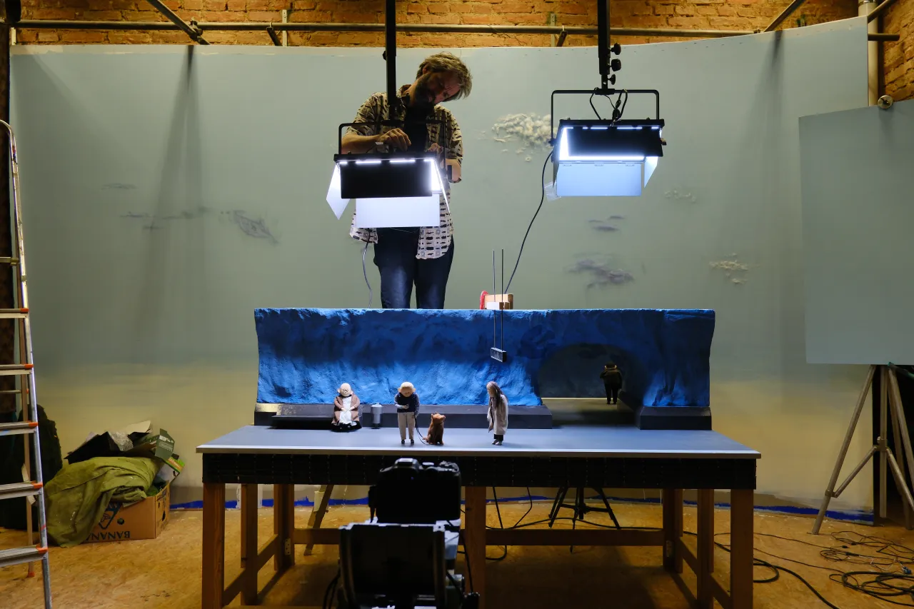 BTS from the filming of Please. Photography by Donna Wade