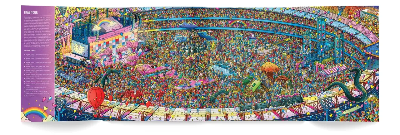 The astonishing Eras Tour gatefold illustration.