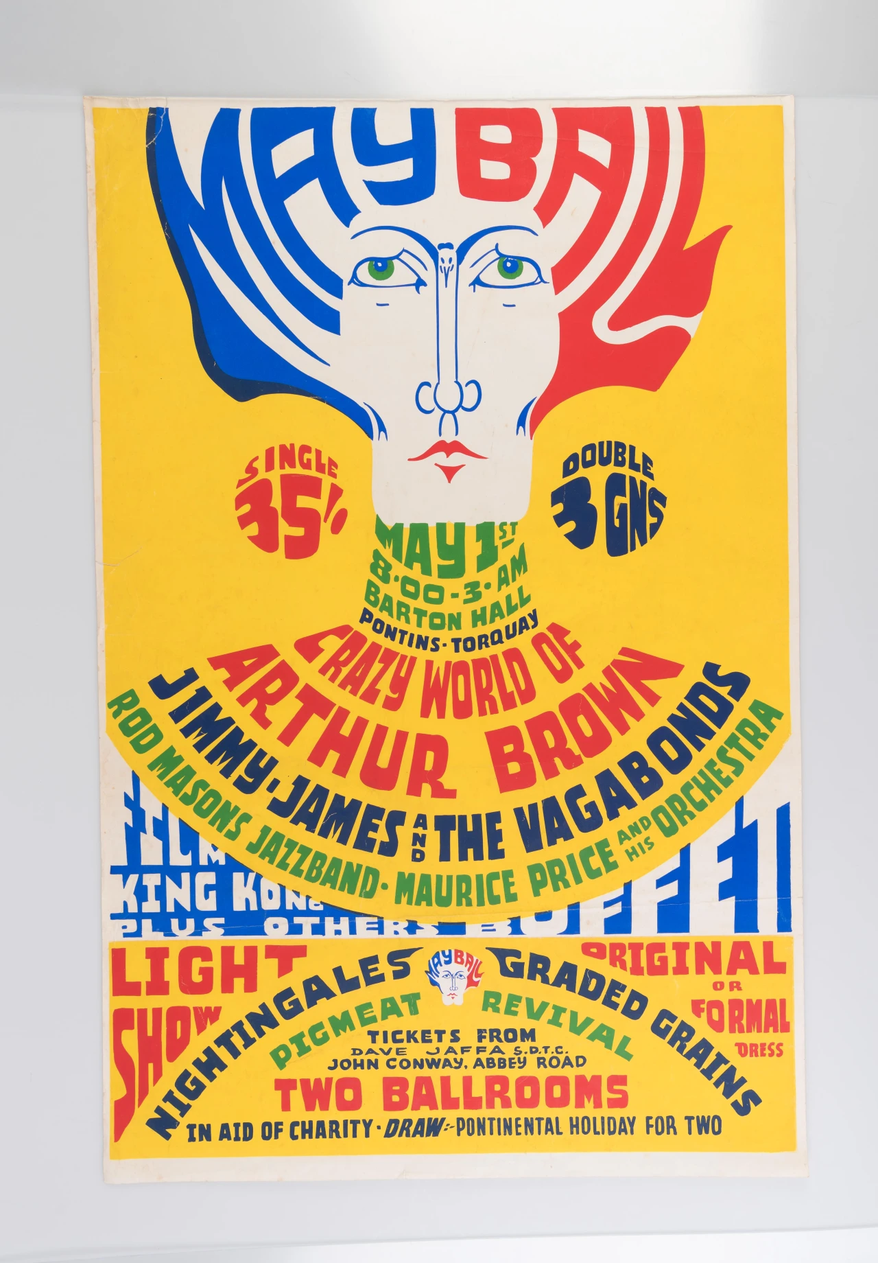 May Ball (1968). Private Collection: not for sale. All images showing at Bamalama Gallery from 21st October. Via Creative Boom submission.