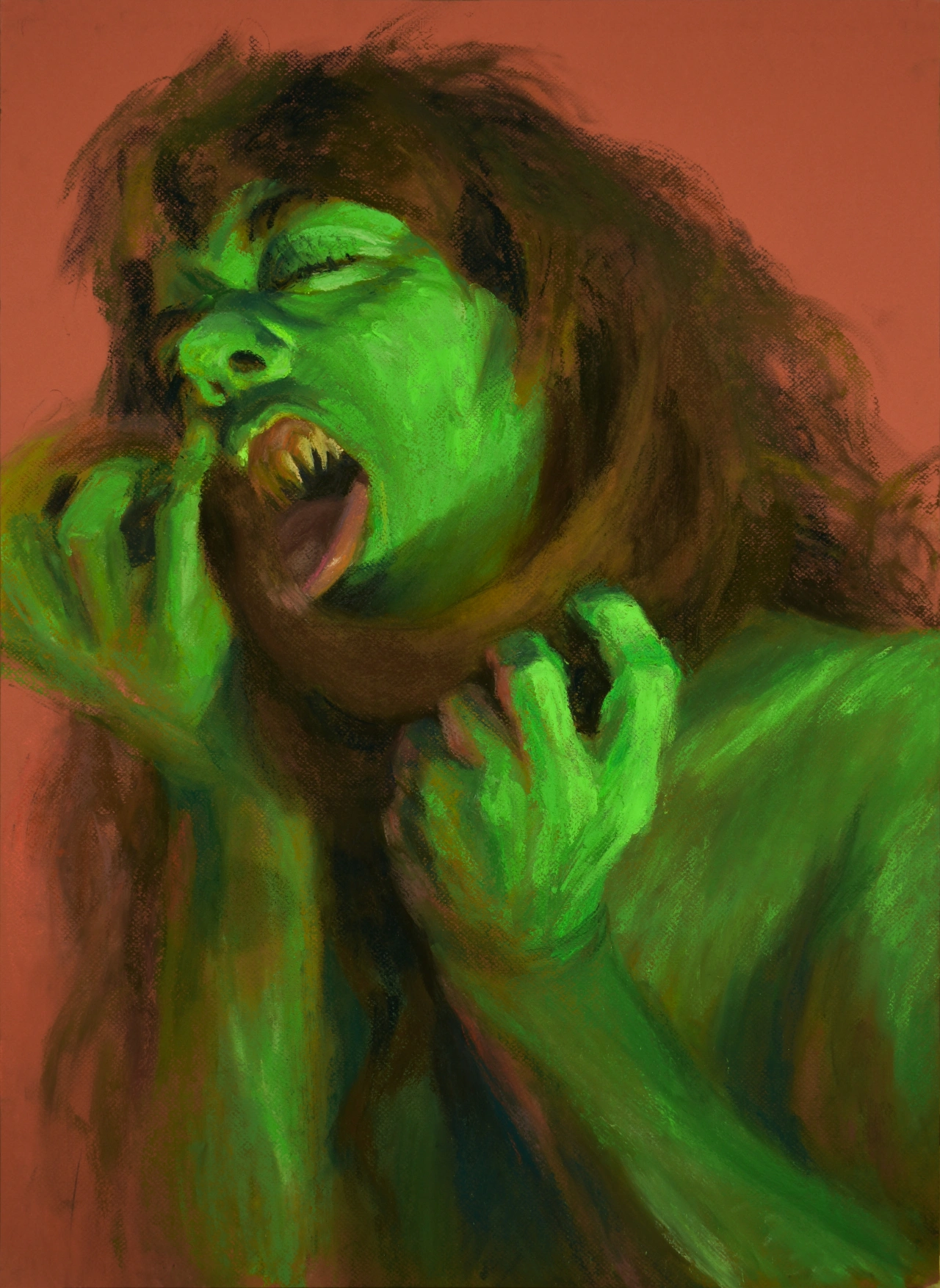 Mutant mermaid, one of Parkin's latest works.