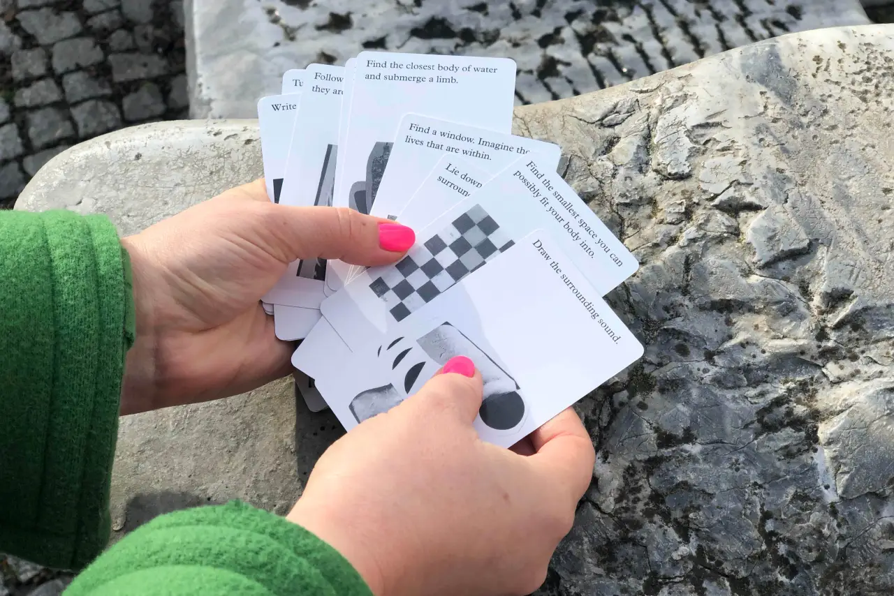 'Instructions for Drifting' playing cards from [Shop Skulptur](https://www.studioskulptur.com/shop)