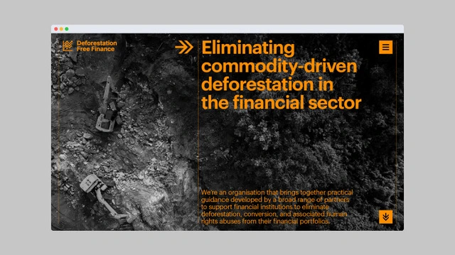 Clean, crisp typography and an orange colour adds a sense of urgency