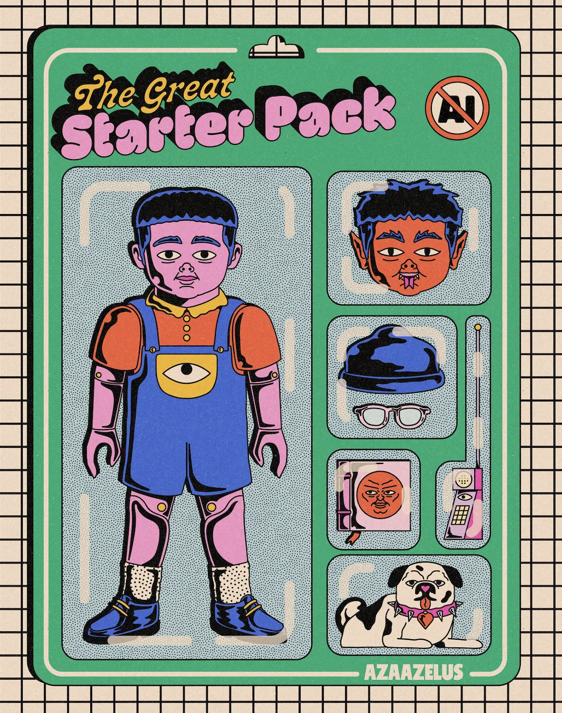 Illustration by [Gaetan Sahsah](https://linktr.ee/azaazelus). "It was amazing to see so many illustrators jump in and show just how much more creative, playful, and unique we are compared to a generic AI prompt that anyone can copy-paste," says Gaetan. "It sparked something real in me—like, ‘Damn, this is cool. I want to make one too!’ And honestly, that’s the exact reason I am an illustrator in the first place—seeing cool drawings just makes me want to draw!"
