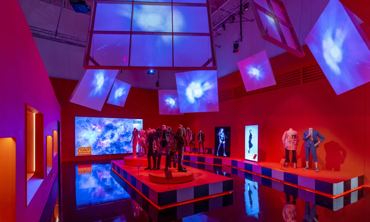 Installation image, Hallyu! The Korean Wave at the V&A Ⓒ Victoria and Albert Museum, London