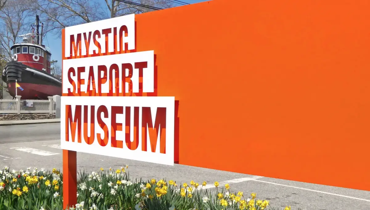 CSA, Mystic Seaport Museum signage