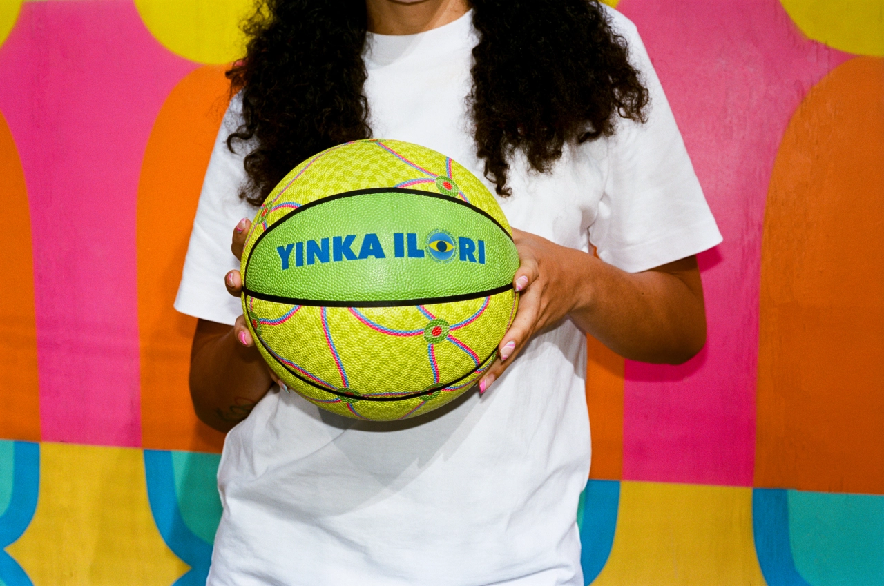 Ojukokoro basketball by Yinka Ilori. Photography by Kane Hulse