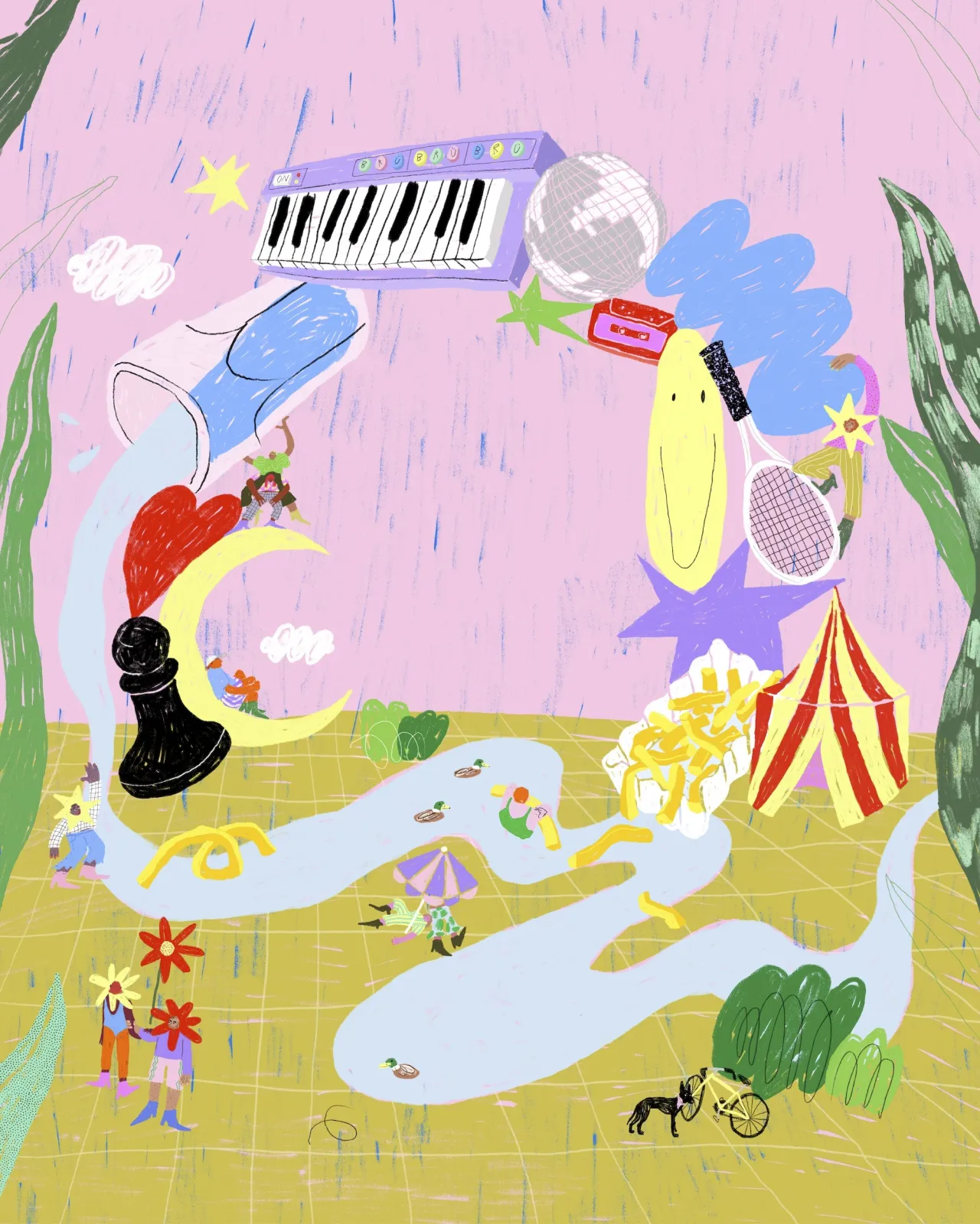 Key art for the Brücken Festival