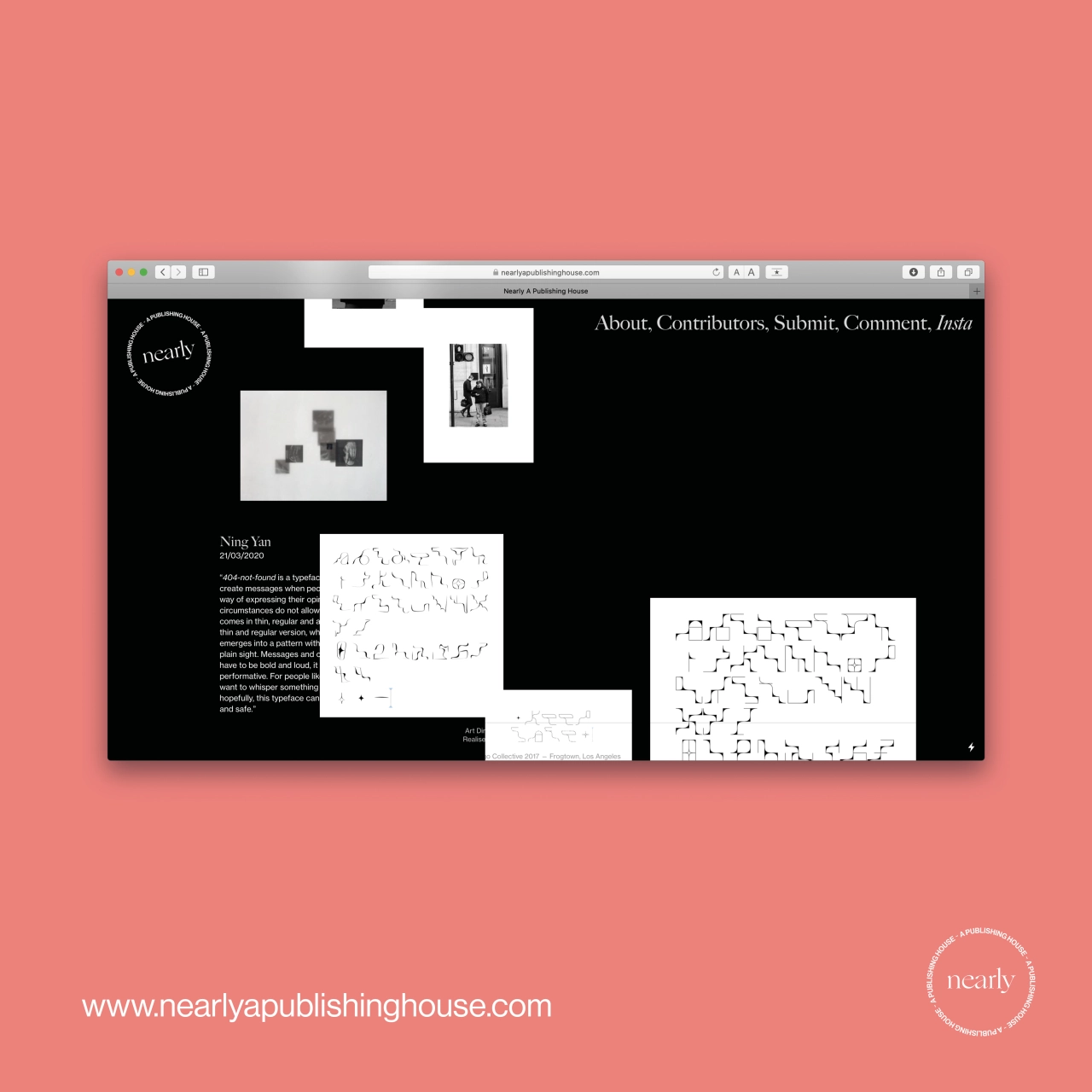 Homepage, www.nearlyapublishinghouse.com / @nearlypublish