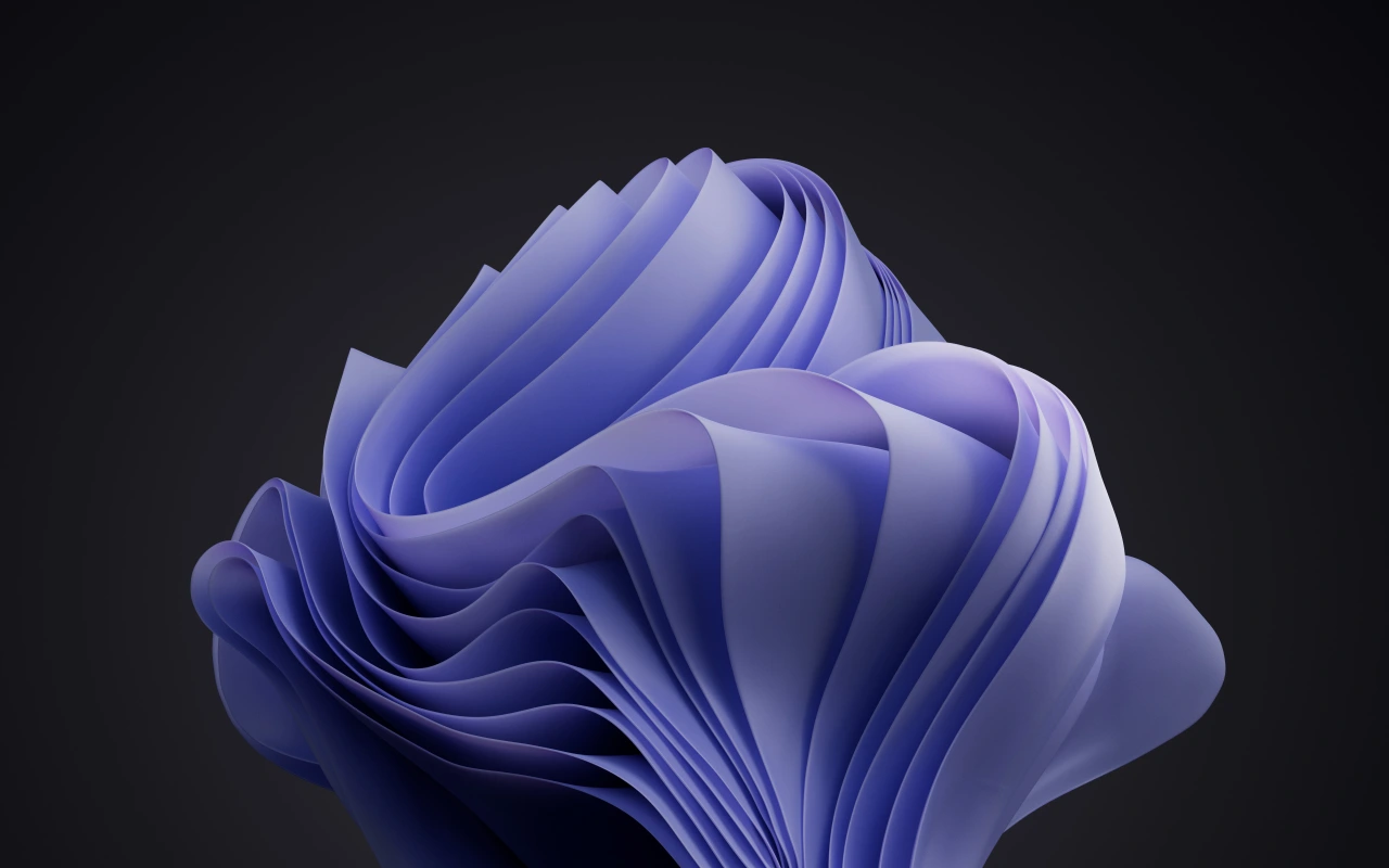 One of the new Windows wallpapers using Pantone's new hue