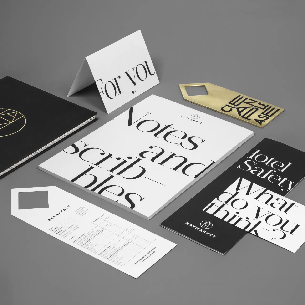Haymarket brand identity by 25AH Design Studio