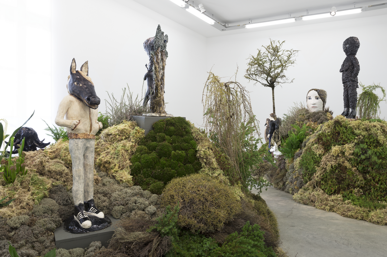 Installation view of Klara Kristalova: Camouflage, Perrotin, Paris, September 7–October 7, 2017. Courtesy Perrotin. Photo: Claire Dorn.
