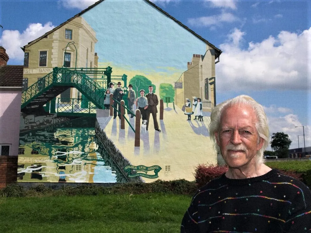 Golden Lion Bridge mural