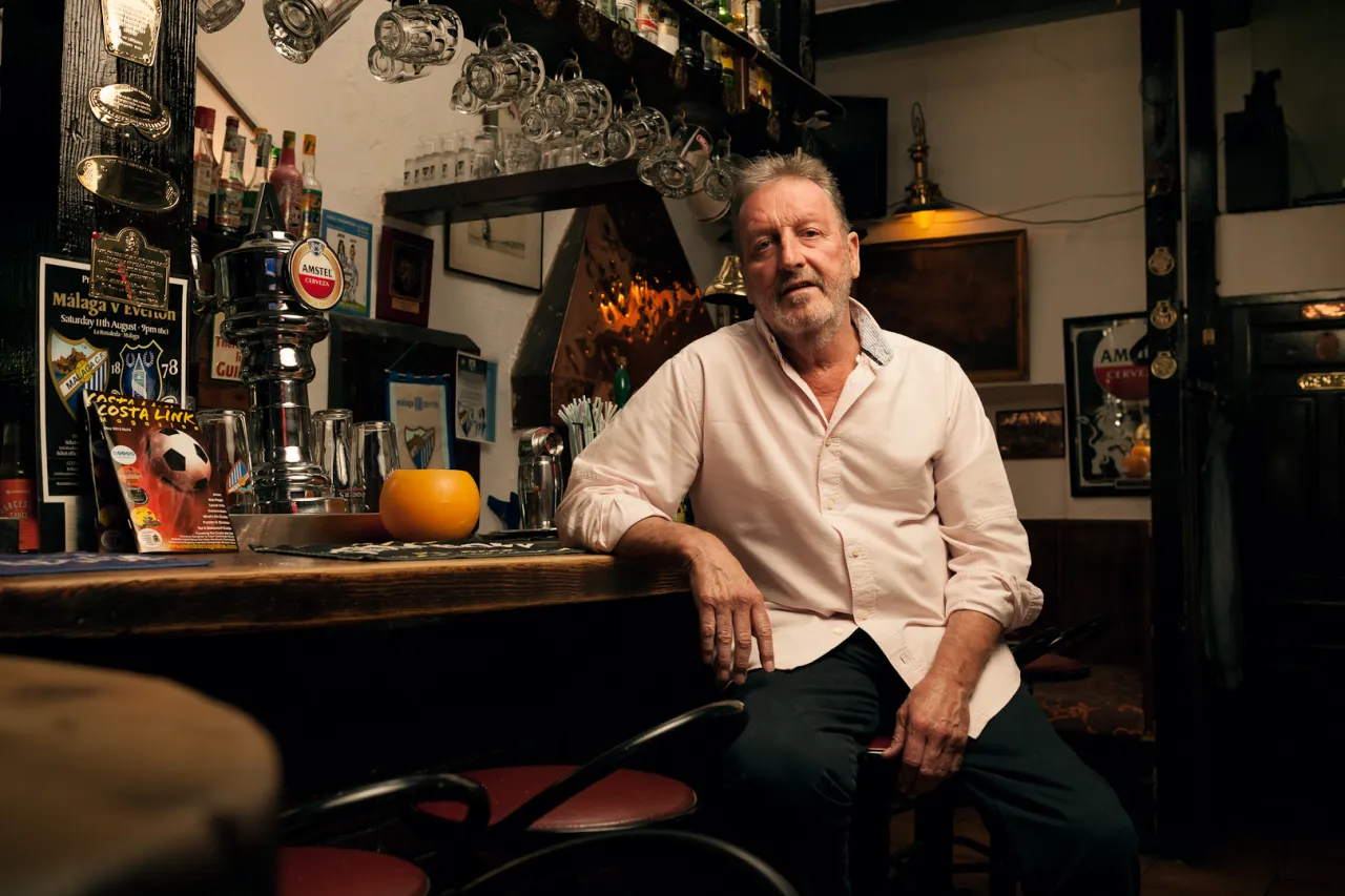 Ken owns a British style pub called The Old Tavern in Marbella. He is a keen football fan and runs the International Supporters Club of Malaga FC from his bar.