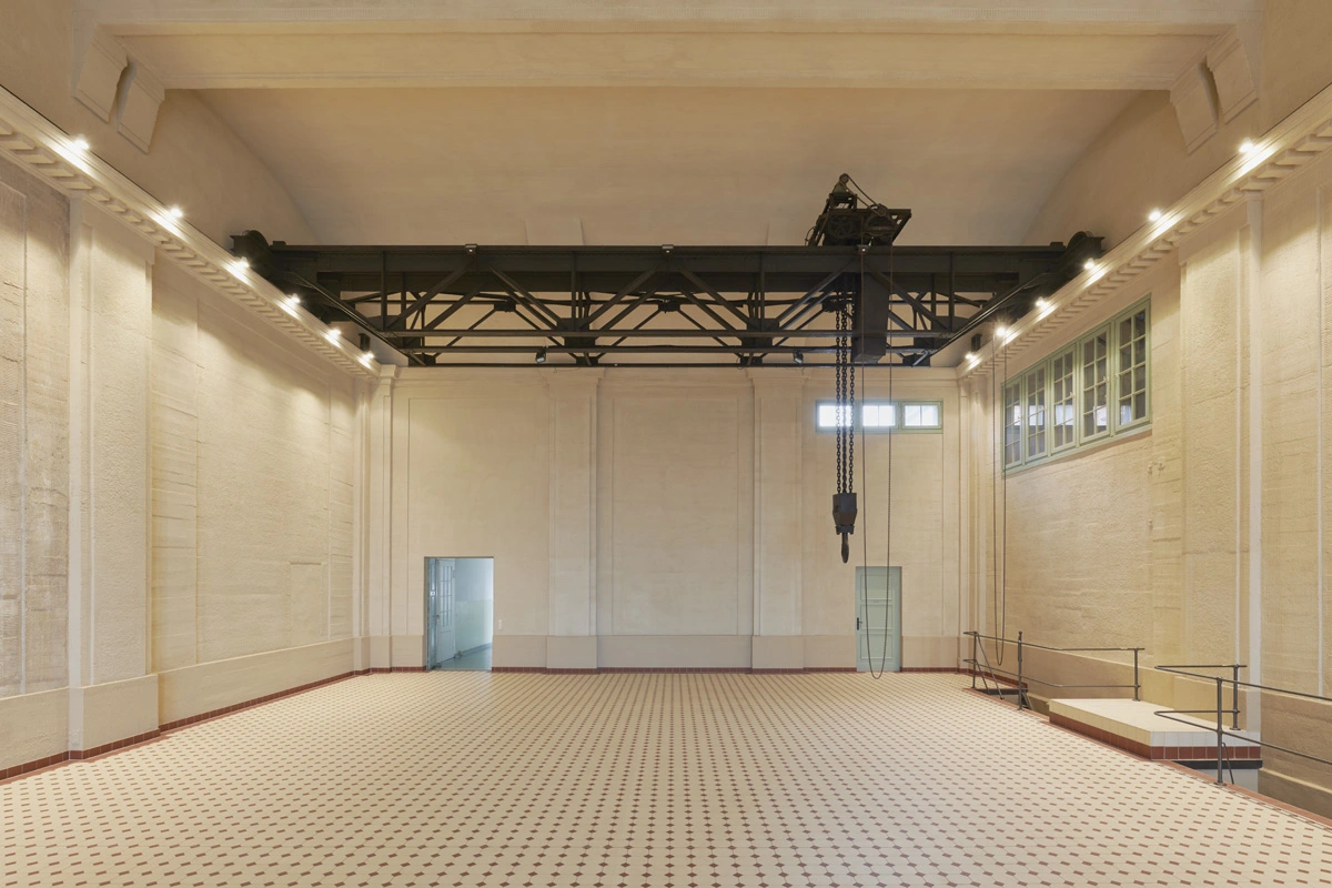 E-WERK Turbine Hall. Courtesy of Ben Westoby