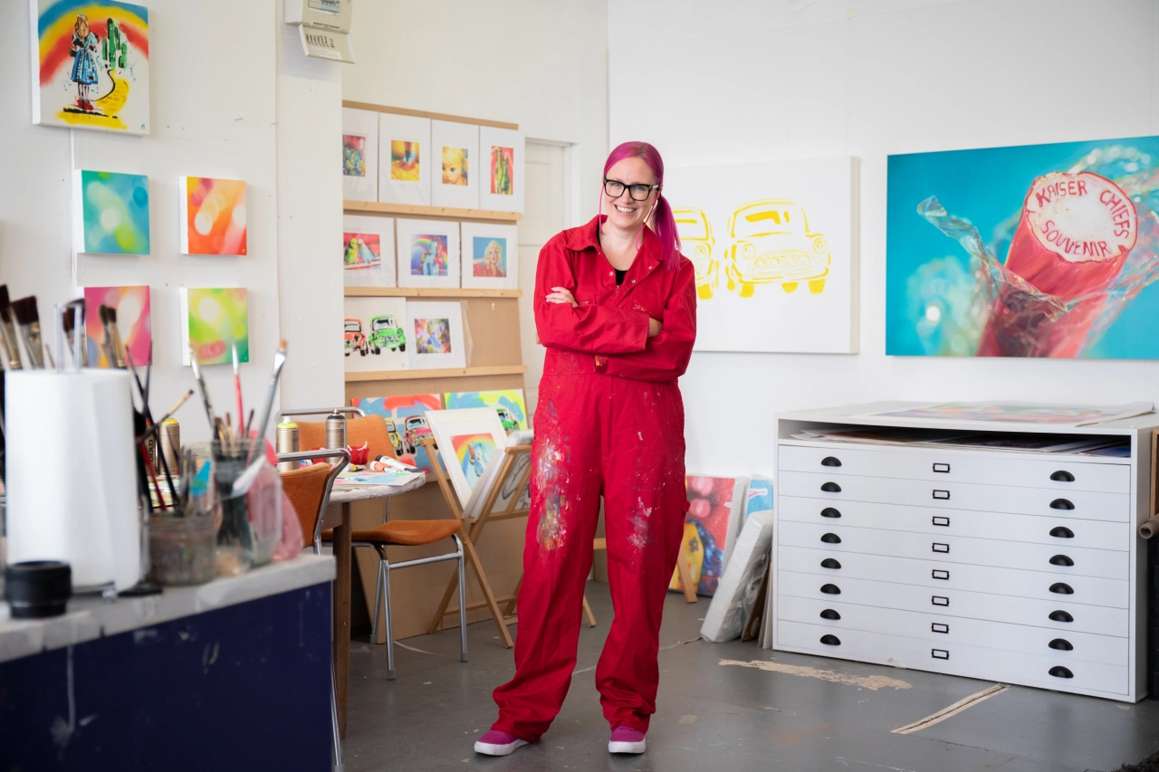 Sarah Graham in her studio