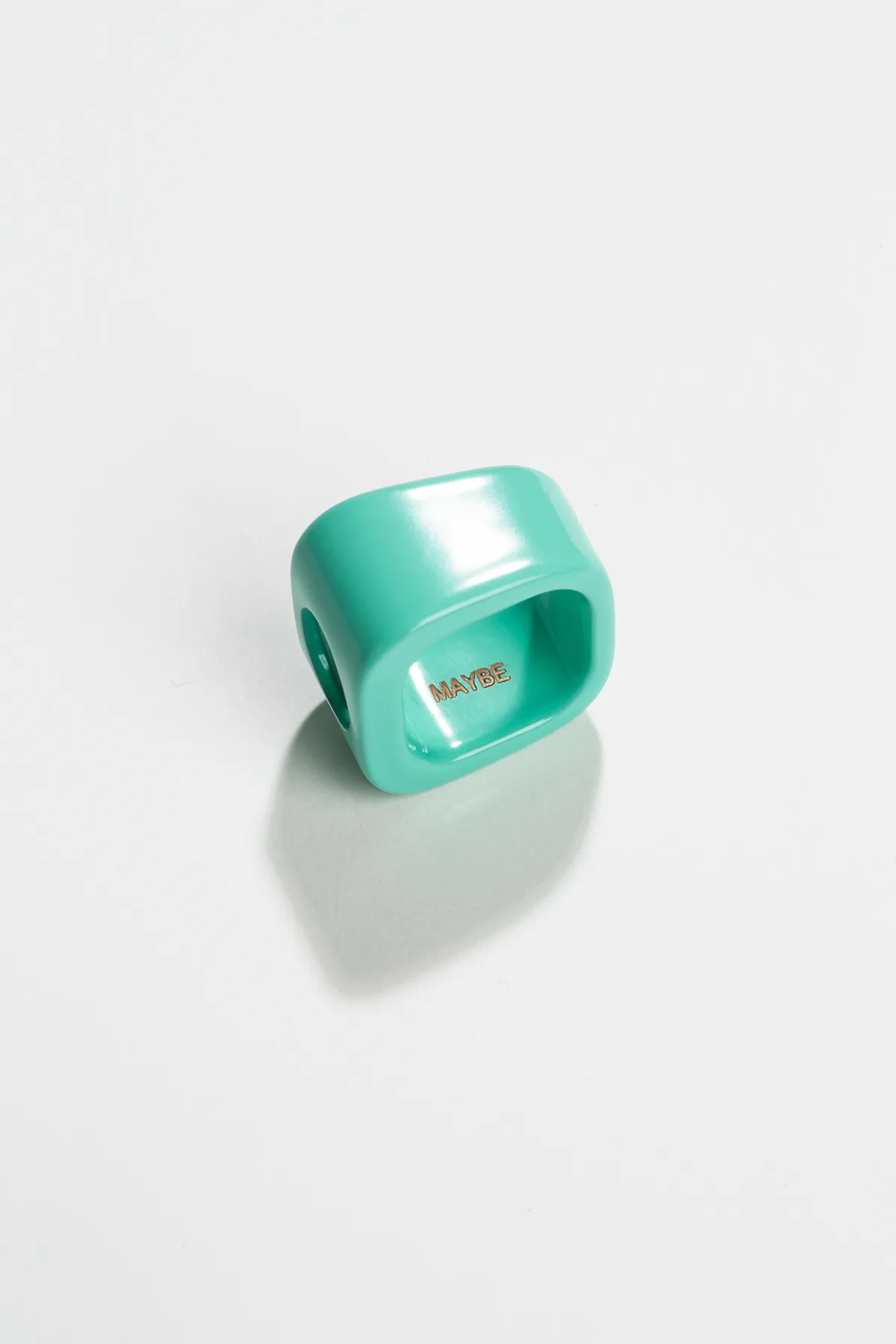 Tobias Rehberger - MAYBE Unlimited edition; bronze, powder coated, turquoise (3) courtesy GEMS AND LADDERS, photo Nicolas Duc