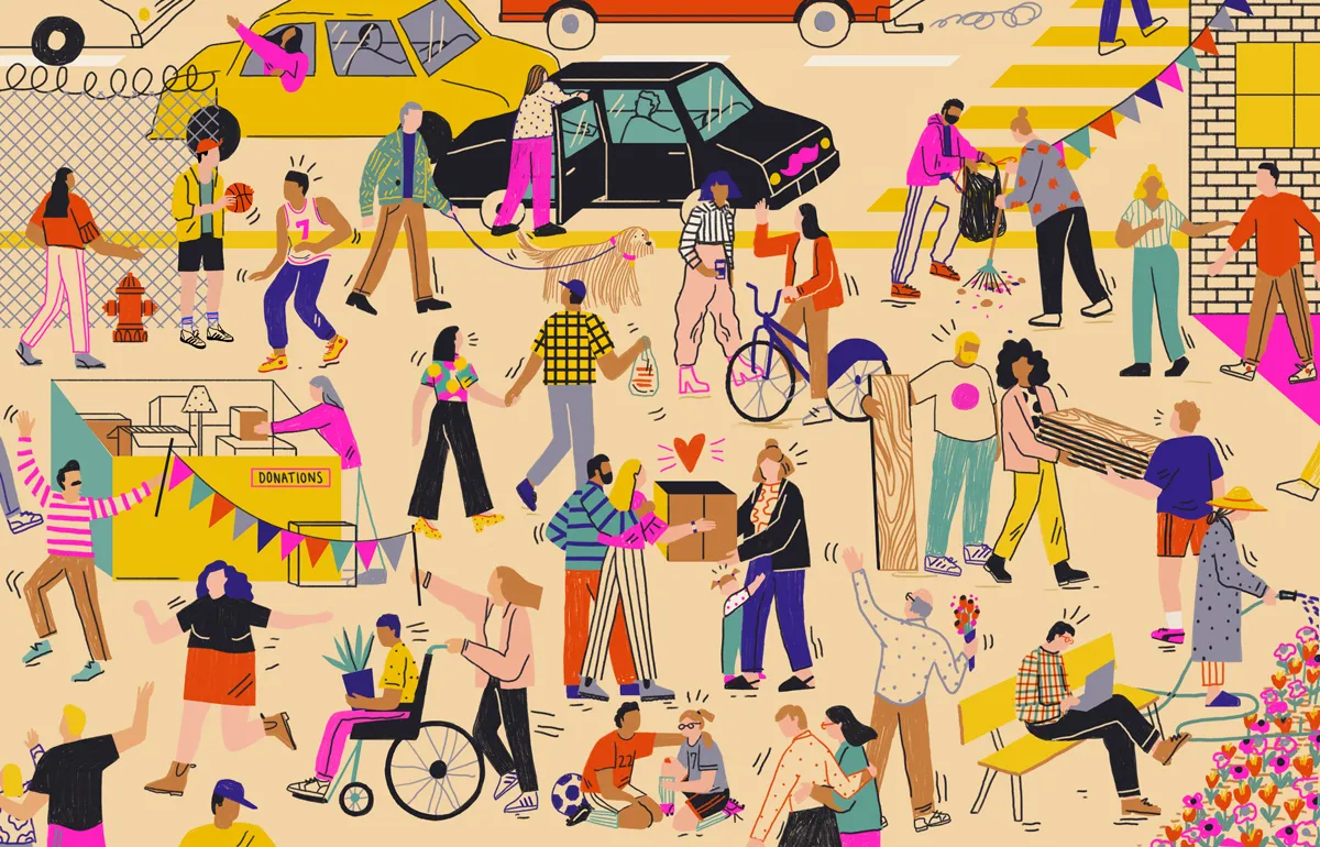 Illustration for Lyft & The Atlantic