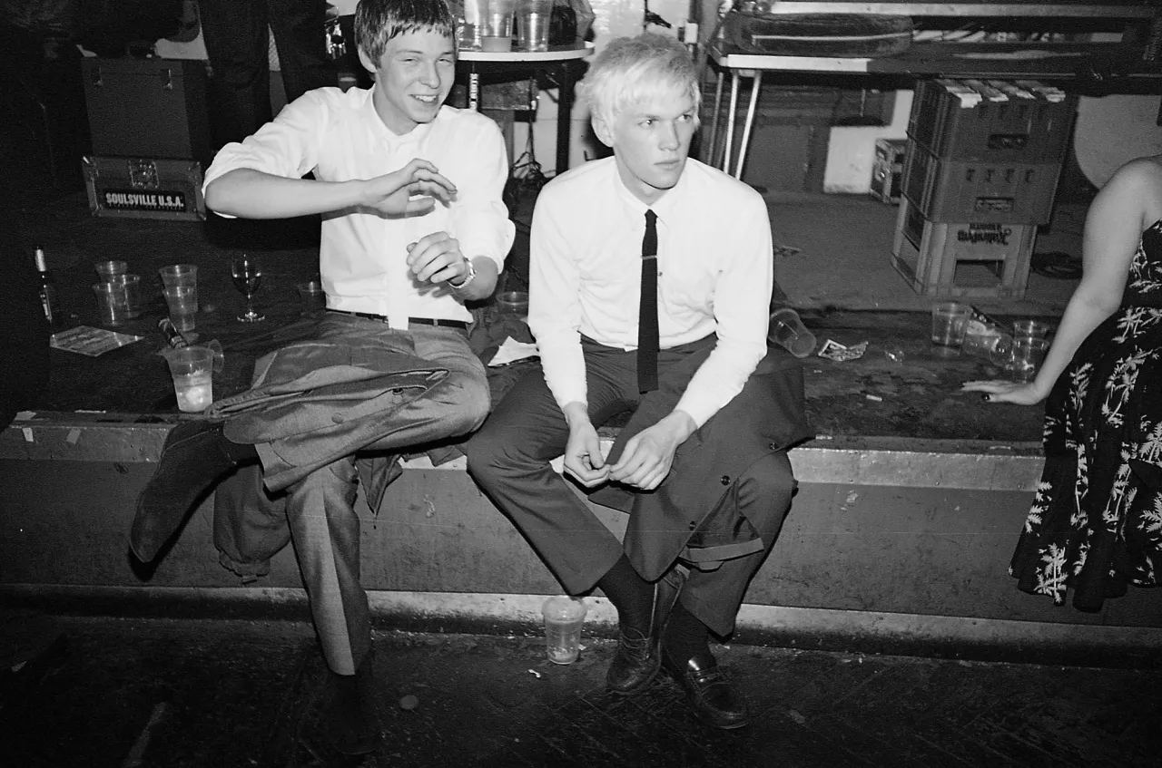 Dancers at the 100 Club take a break by Emily Beaver