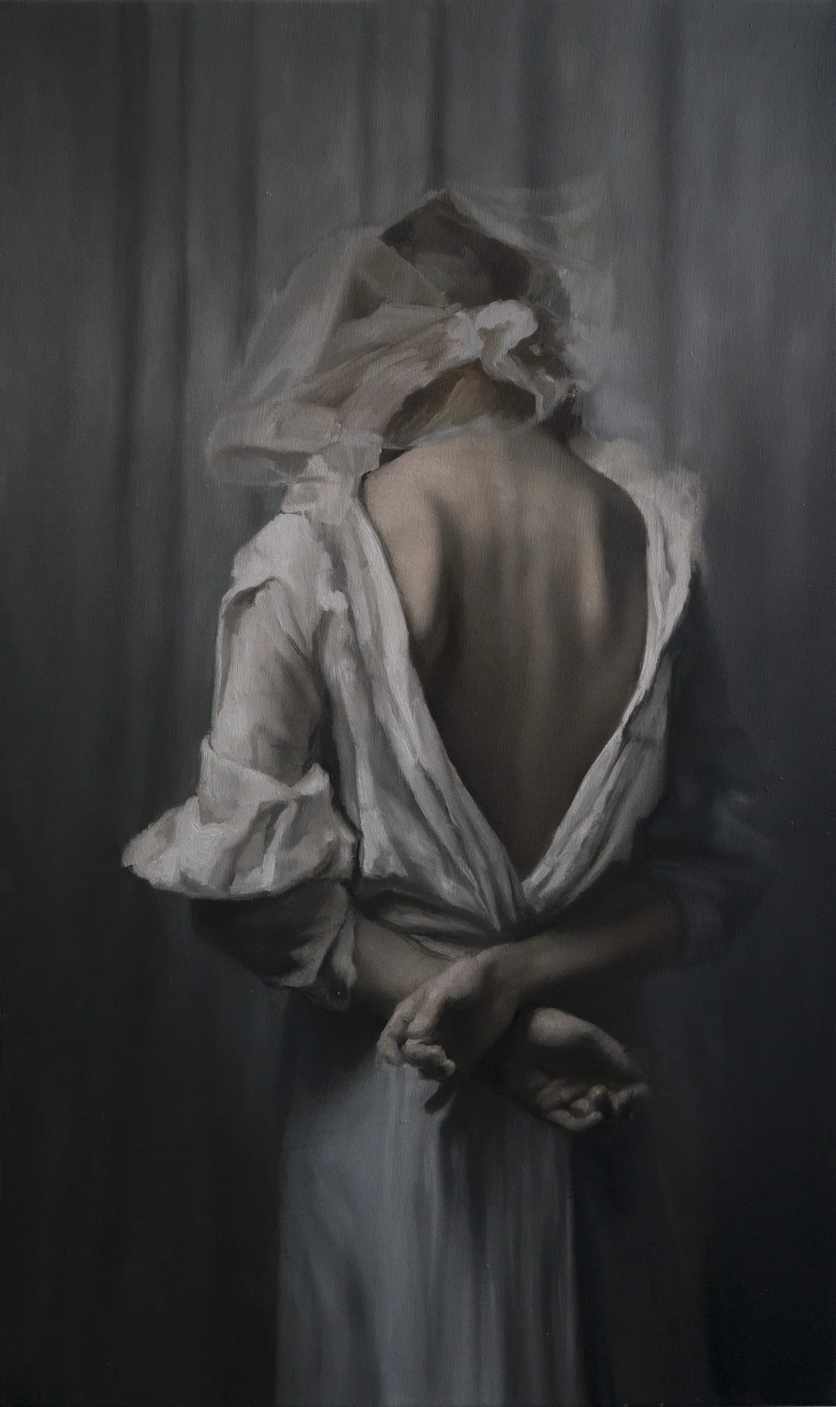 Back. Oil on canvas. 18 x 30 inches.