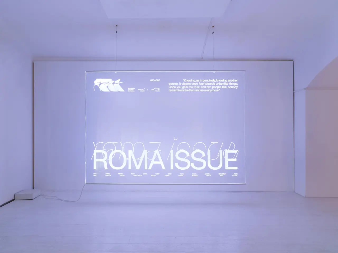 Graphic Designer of the Year exhibition: 'We Think Differently At Night', 2021. Exhibition design: Marina Veziko & Hanna Anonen. Photography: Juho Huttunen / Duotone.