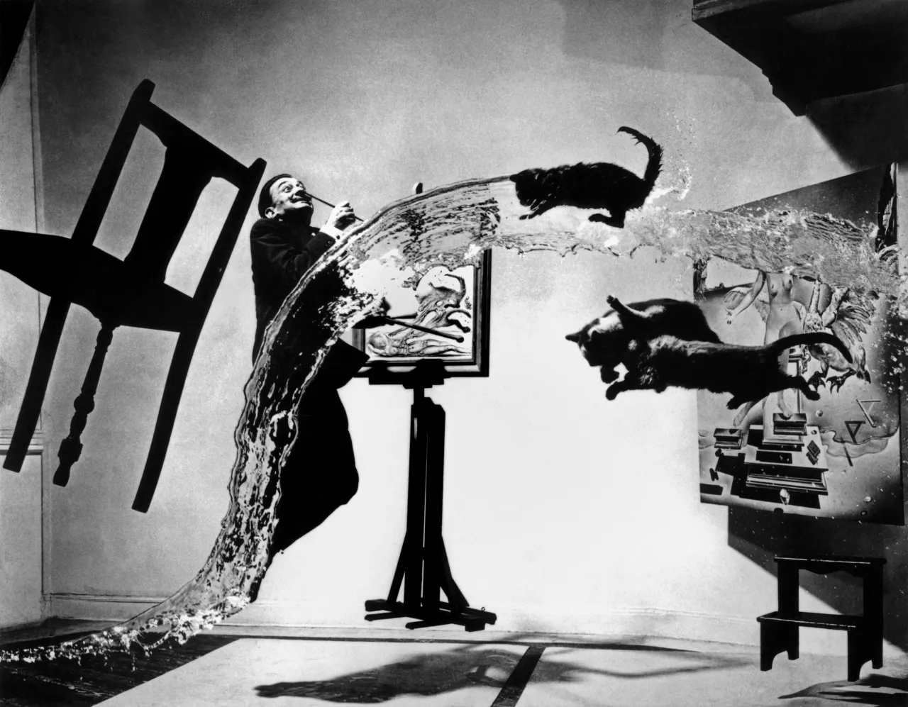 Spanish painter Salvador DALI. "Dali Atomicus." 1948. © Philippe Halsman/Magnum Photos