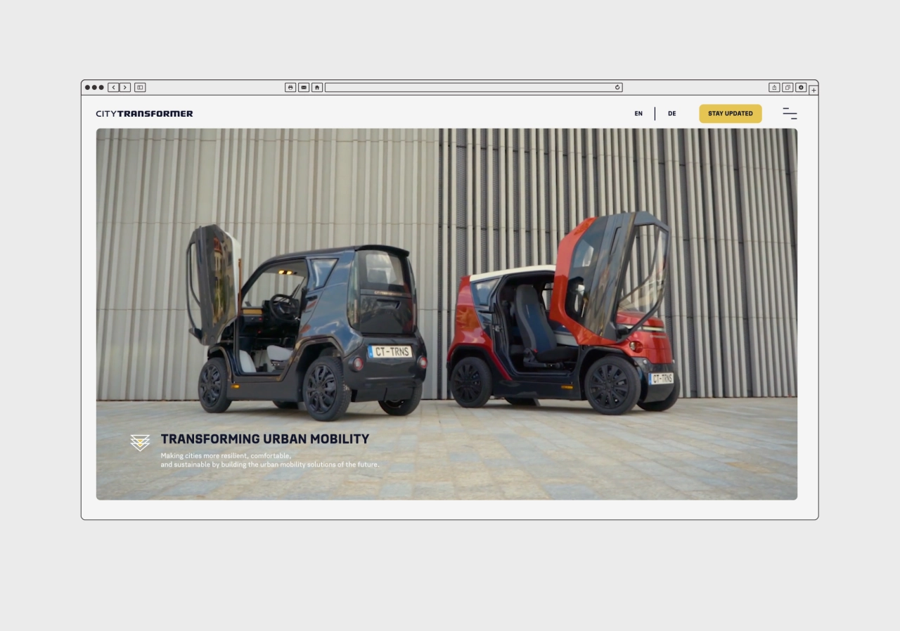 Website for Israeli company with a German manufacturer, [City Transformer](https://www.citytransformer.com/)