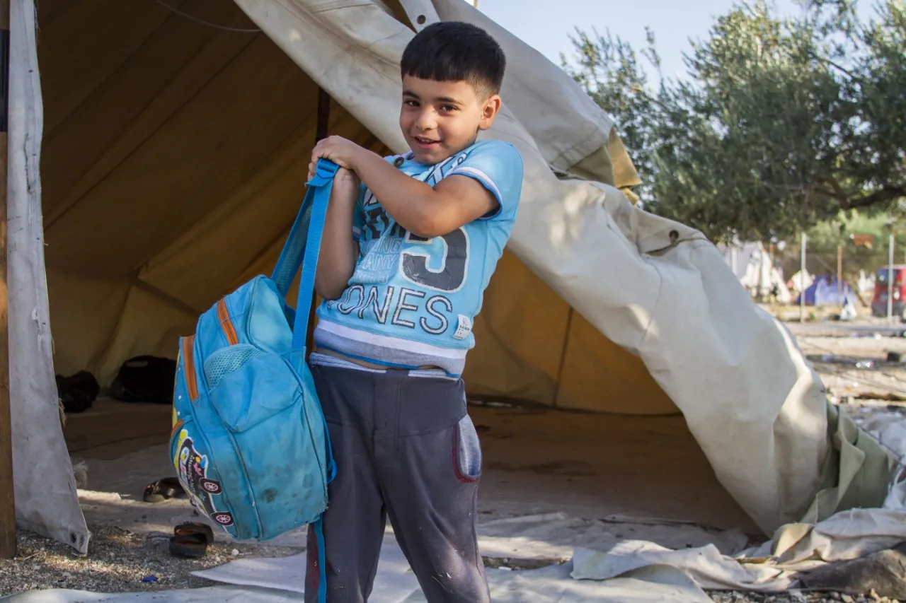 A child - Omran, aged six and from Damascus, Syria