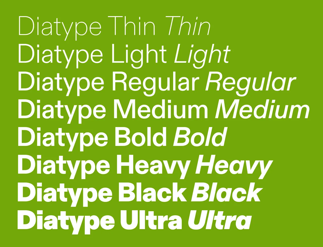 Diatype by Dinamo Typefaces GmbH