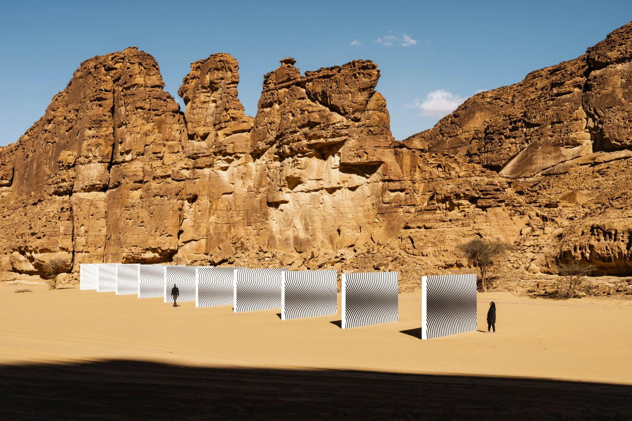 Claudia Comte Desert X AlUla 2022, photo by Lance Gerber