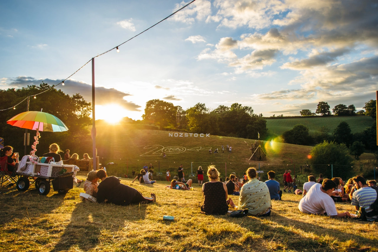 Sunset at Nozstock, 2018. Photography by Chloe Knott