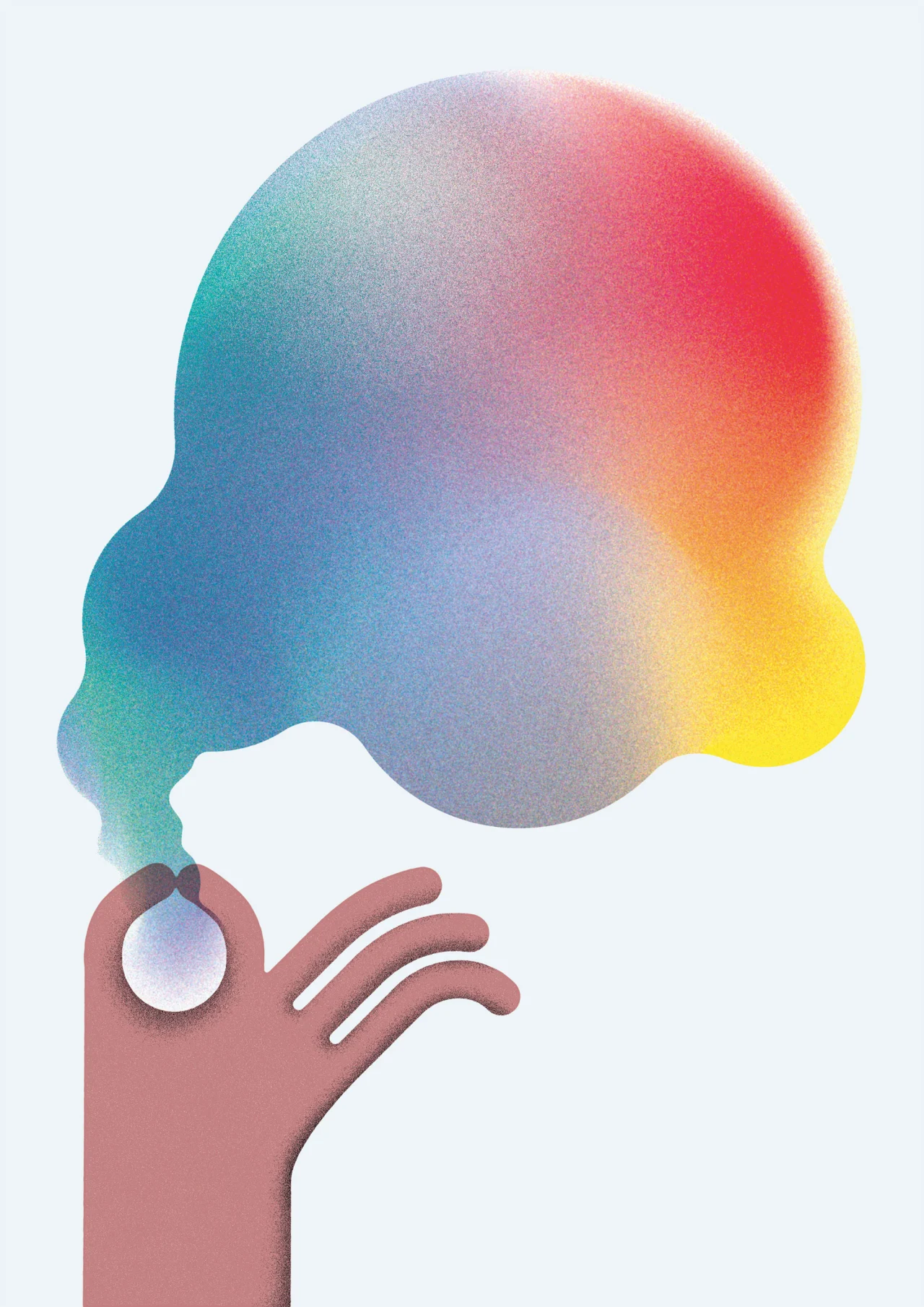 Bubble: "This is an independent work. As a child, I was really into making soap bubbles."