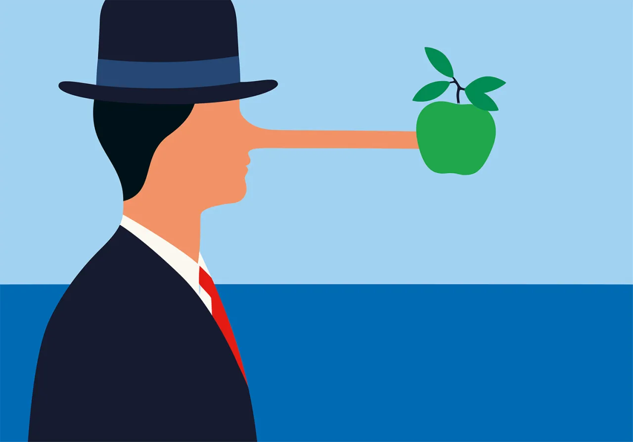 Alternative Perspective (On Magritte’s Son Of Man), UV-Print from the ‘Alternate Realities’ exhibition