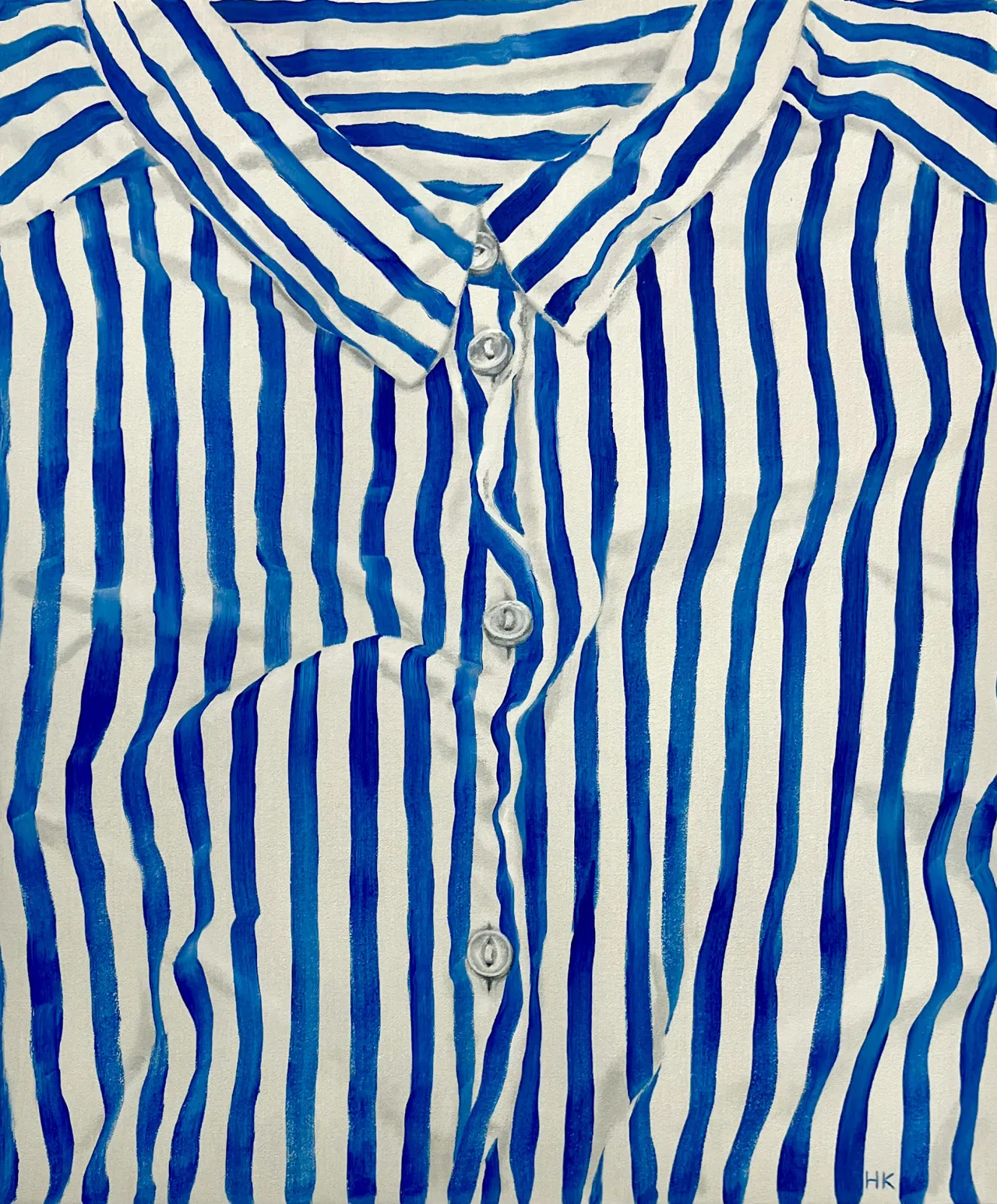 Silk Blue Stripe © Hannah Knox, 2025