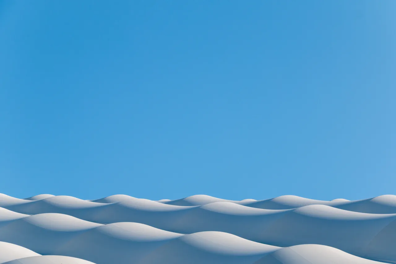 White sand dunes