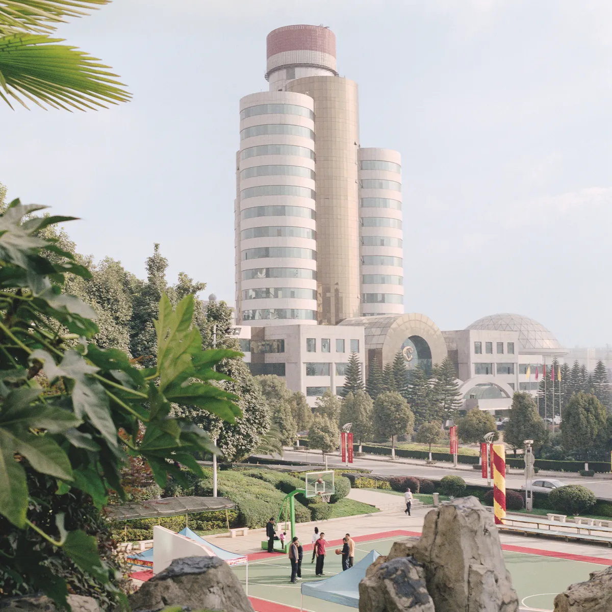 Kunming, China The headquarters of the Kunming Tobacco Cigarette Factory. © Rocco Rorandelli