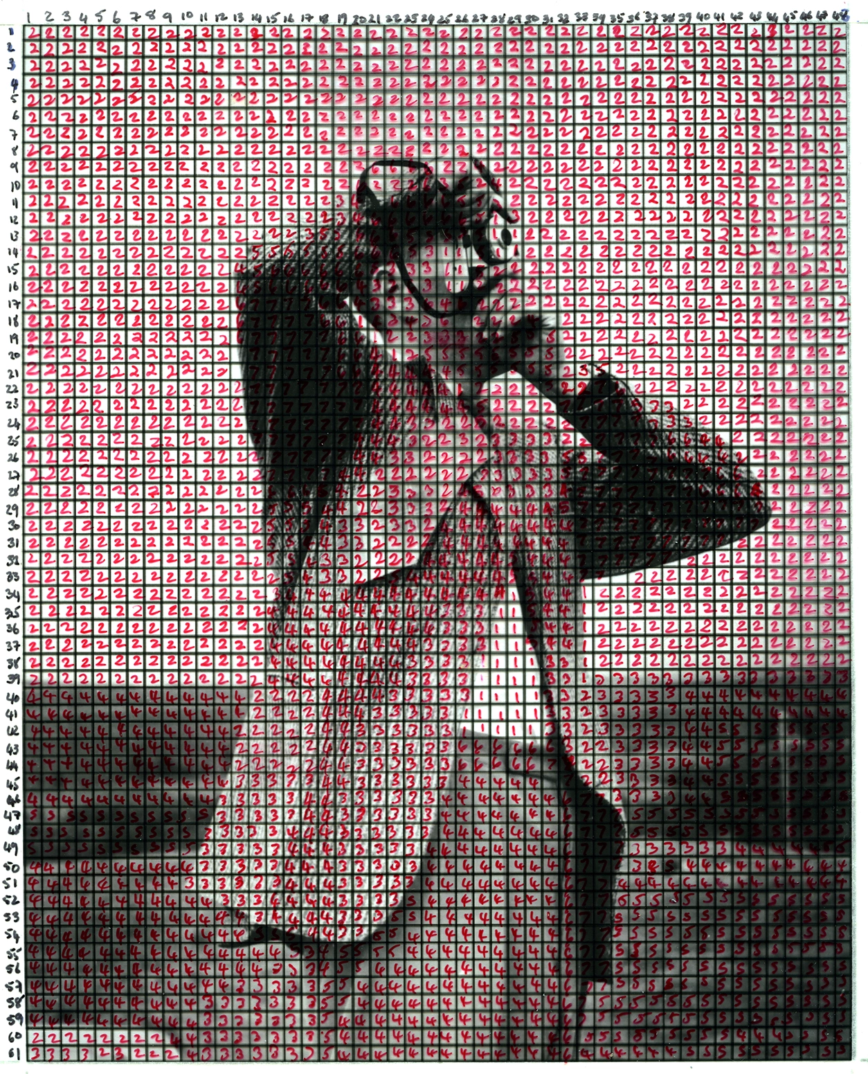 Clare Strand The Discrete Channel with Noise: Information Source #3 (2017 - 2018) © Clare Strand