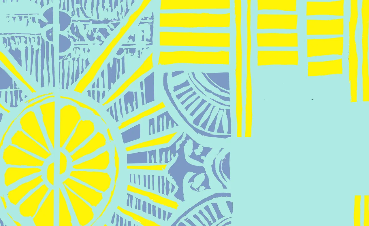 Jenny Steele, Transatlantic Seaside Moderne, giclee print [detail], 2017