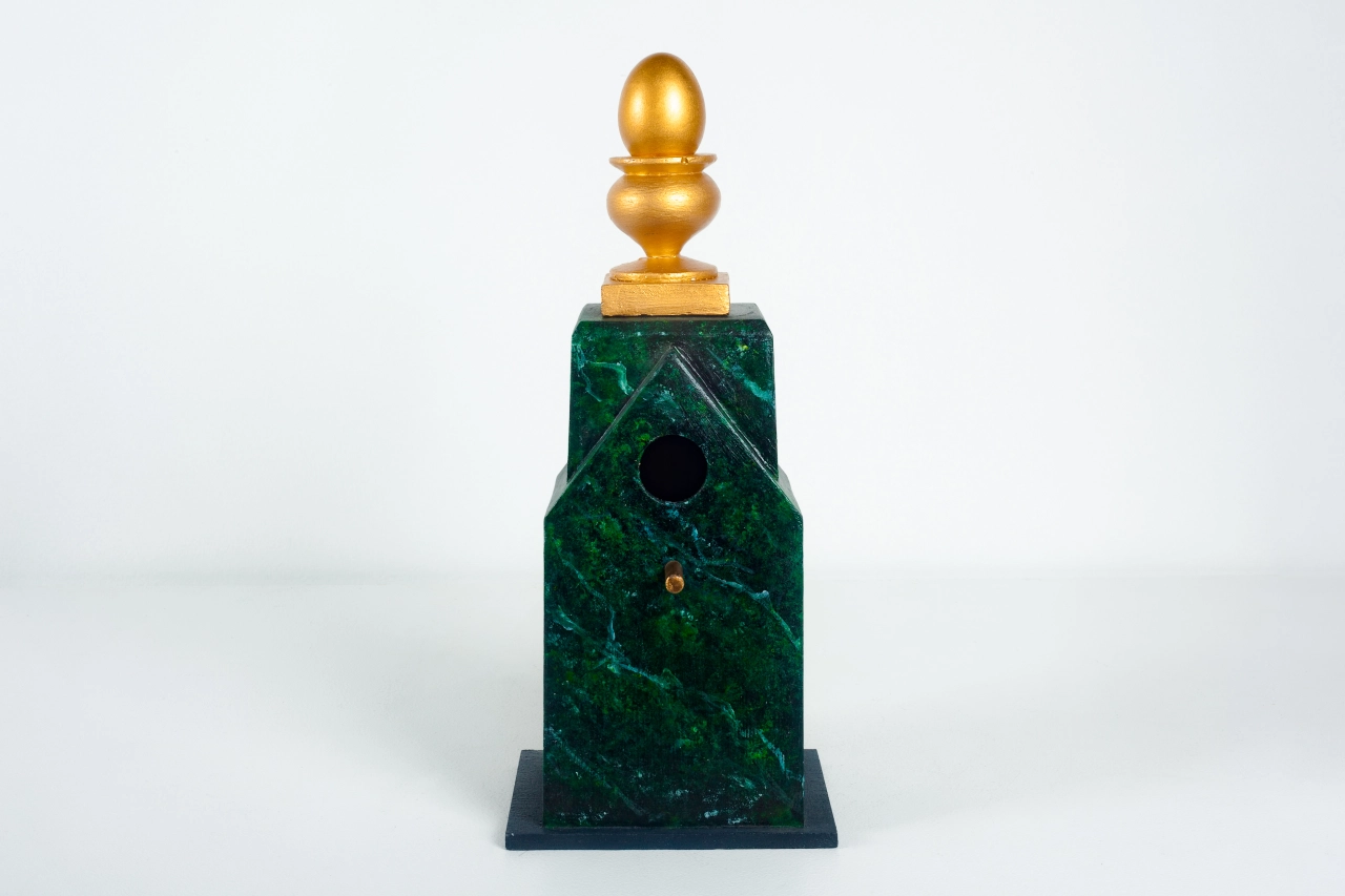 The Atlanta Birdhouse by Jason Sargenti. "This was inspired by the opulence of the Galleria Mall in Georgia 1987," says Jason