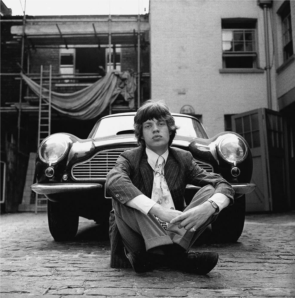 Classic Mick and Bentley by Gered Mankowitz courtesy of Atlas Gallery London to exhibit at Art for Cure 2018 in aid of Breast Cancer Now