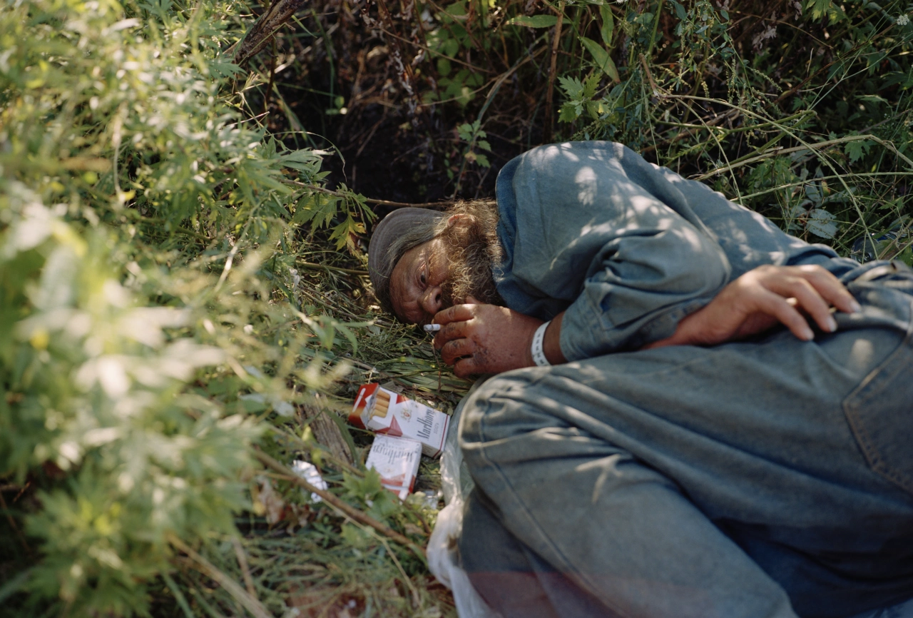 Eric in the bushes. Syracuse, New York 2014 © Thilde Jensen