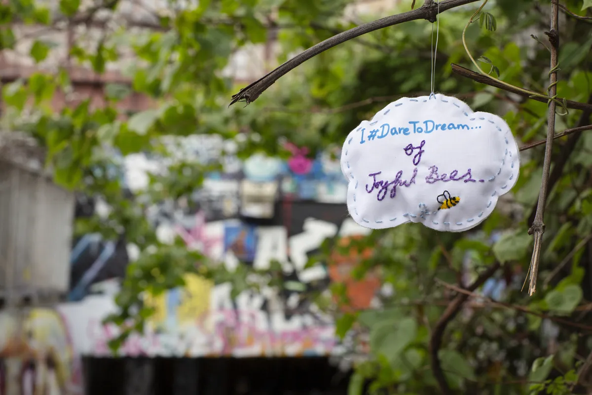 22 September 2019, Drop-in Craftivism Workshop #DaretoDream, Heritage Open Days @ People's History Museum © Photo by Jonathan Cherry