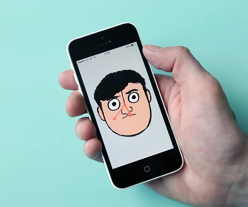 Jullien's first app "Jean Jullien's Clock Face".