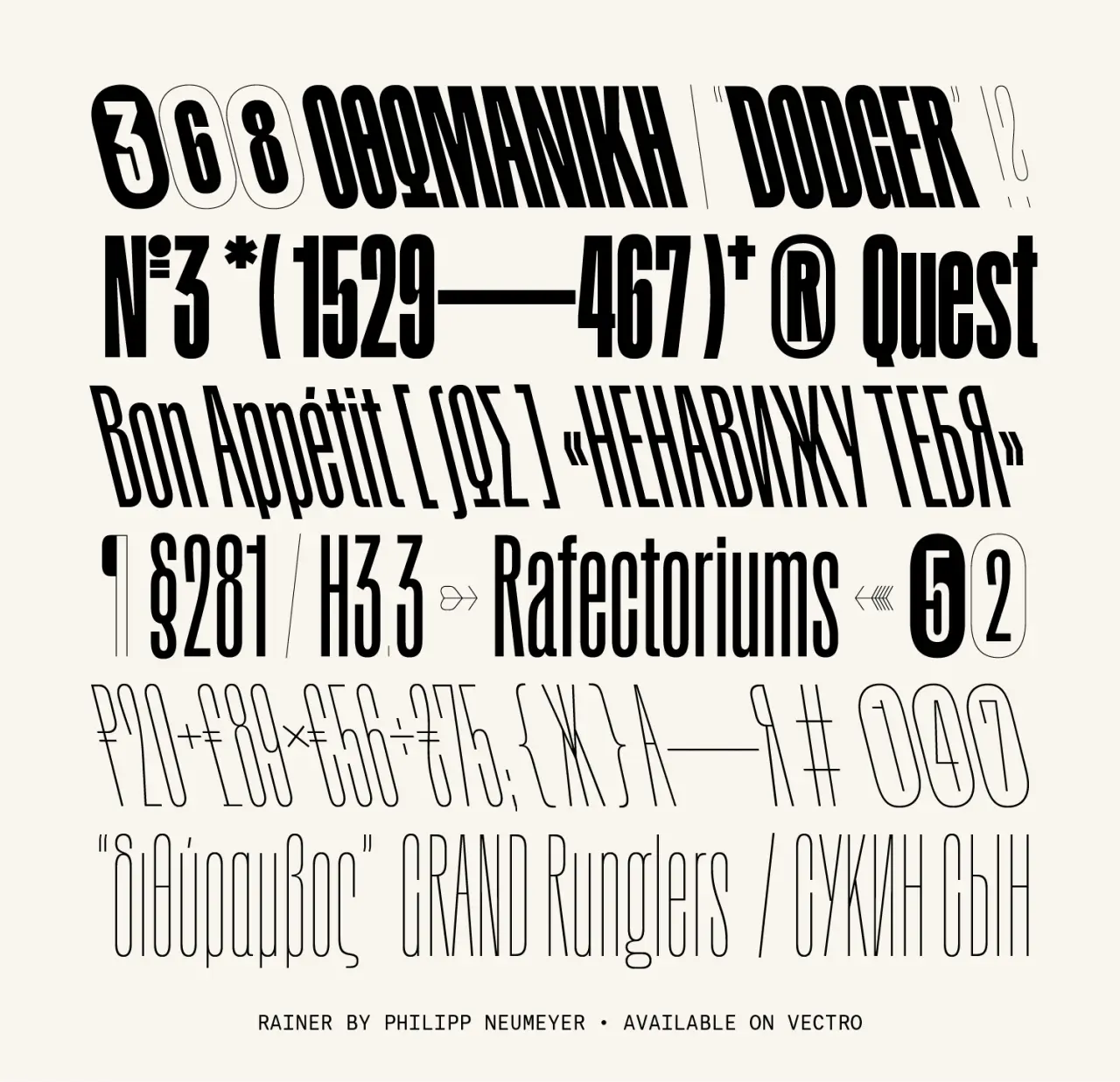Rainer by Vectro Type