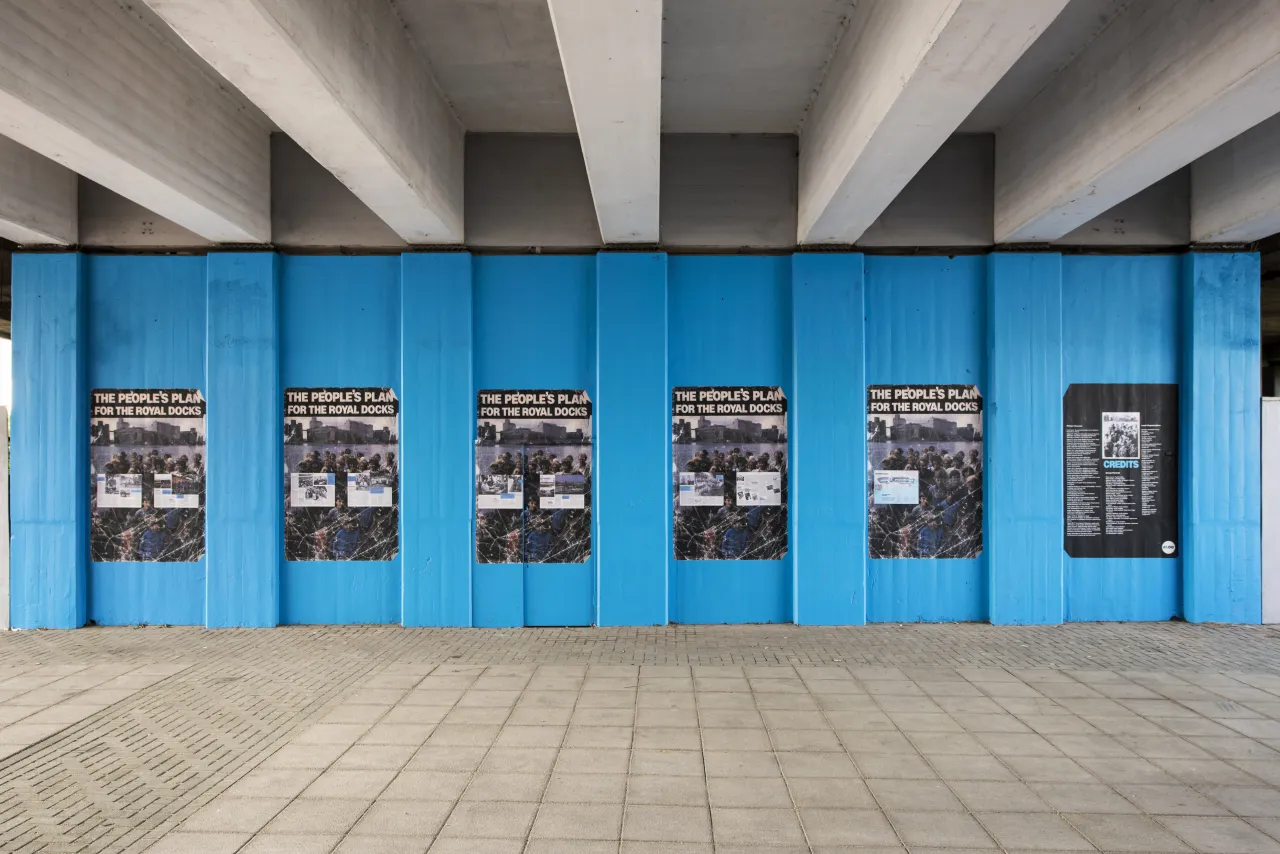 The People’s Plan, 2019, Jessie Brennan (Part of the year-long series Making Space) Commissioned by the Royal Docks Team, a joint initiative by the Mayor of London and the Mayor of Newham. Produced and curated by UP Projects. Photo by Thierry Bal