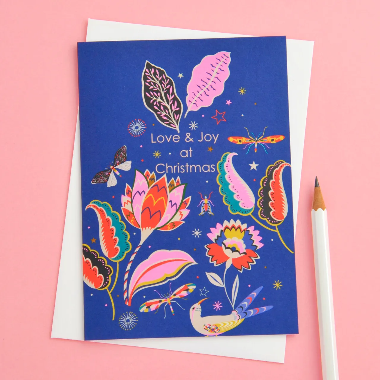 Pack of 6 Love & Joy Christmas Cards by Elvira VV Designs